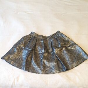 NWT Kate Spade Metallic Silver Skirt